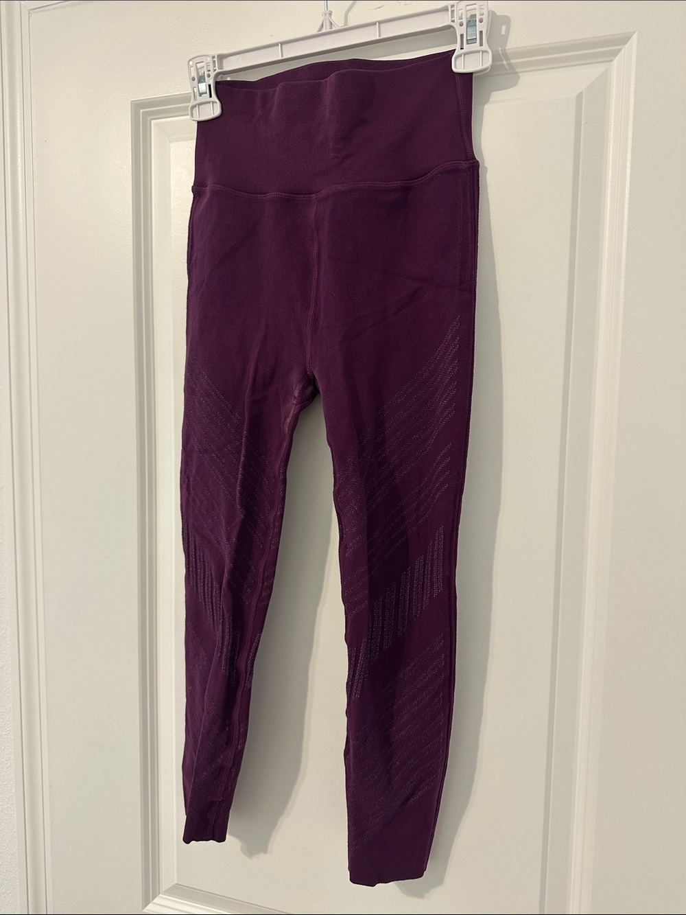 Fabletics Sculptknit High-Waist Leggings in Deep Plum